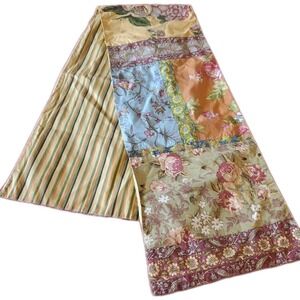 Table Runner Floral Roses Patchwork 71x13 Cottage Core 100% Cotton